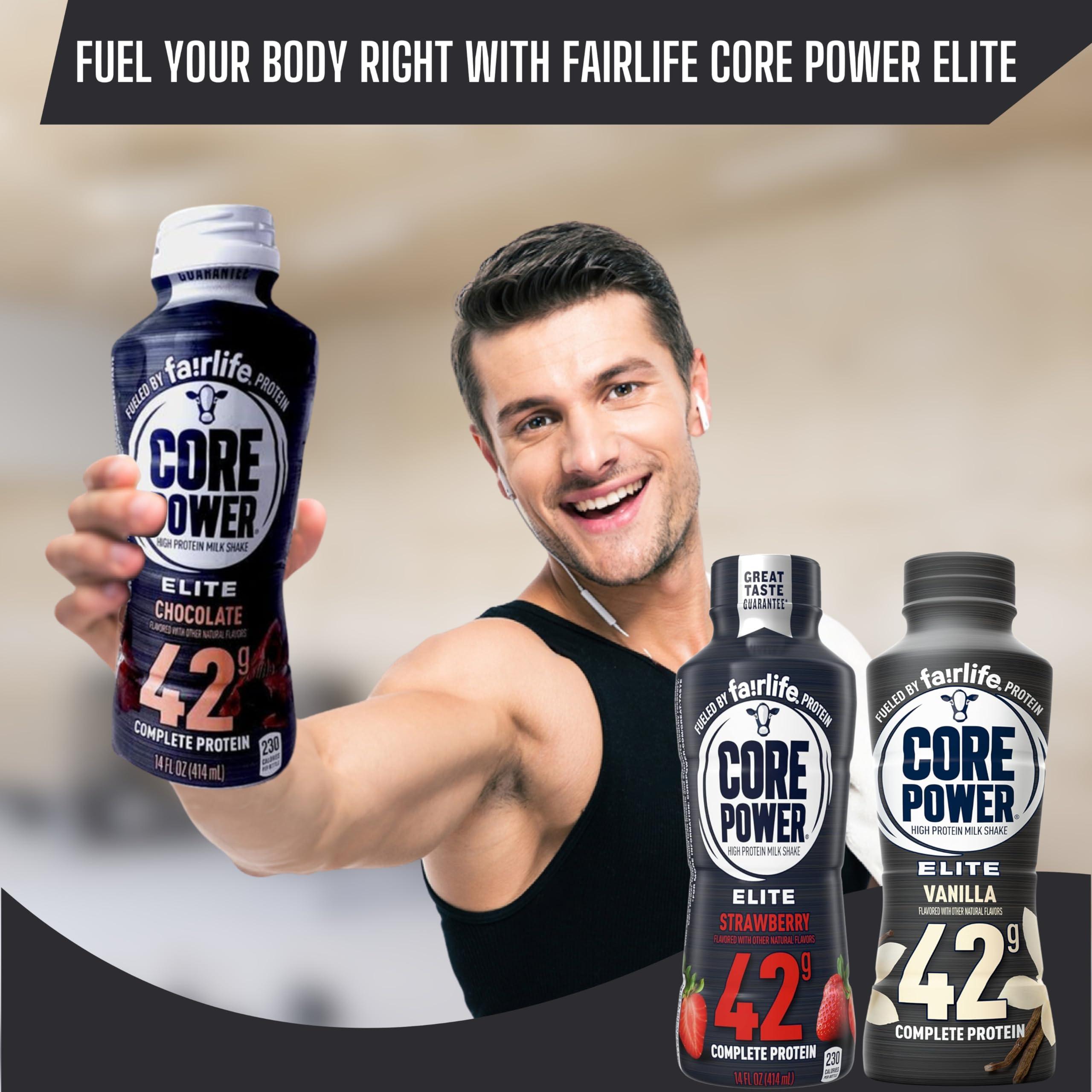 Worldwide Nutrition Worldwide Nutrition Bundle Compatible with Fairlife Core Power Elite 42g High Protein Milkshake - Chocolate, Strawberry, Vanilla Protein Shake Ready to Drink - 14 Fl Oz (Pack of 12) & Keychain