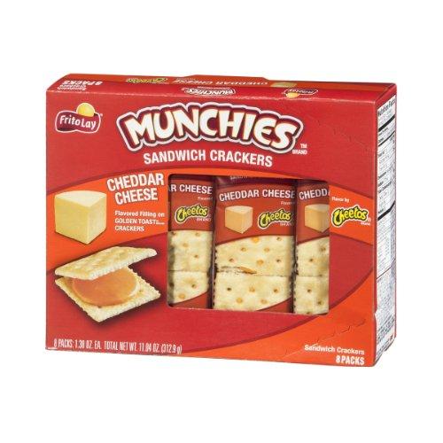 Munchies Munchies Sandwich Crackers Cheddar Cheese on Golden Toast Crackers - 8 PK