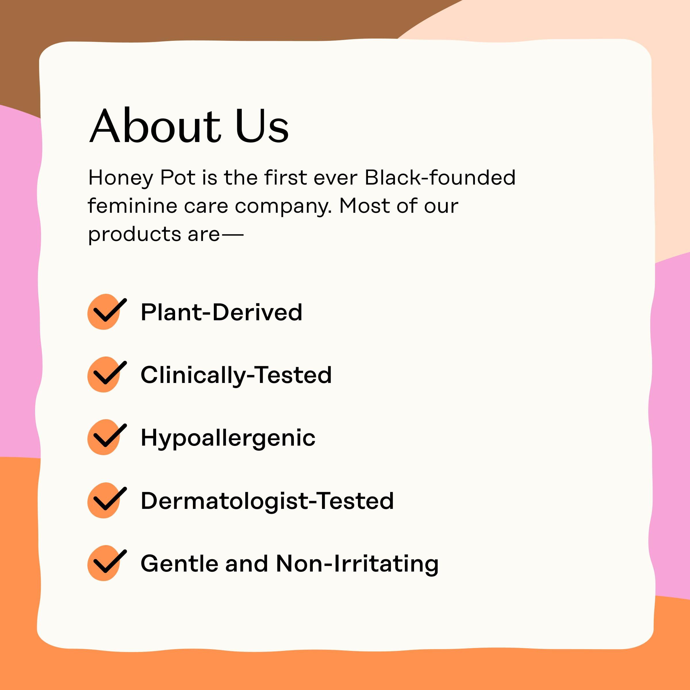 The Honey Pot Company The Honey Pot Company - Pads for Women - Non-Herbal Overnight & Regular Flow Bundle - Organic Cotton Cover & Ultra-Absorbent Pulp Core - Sanitary Pads for Women - Feminine Care - FSA & HSA Eligible