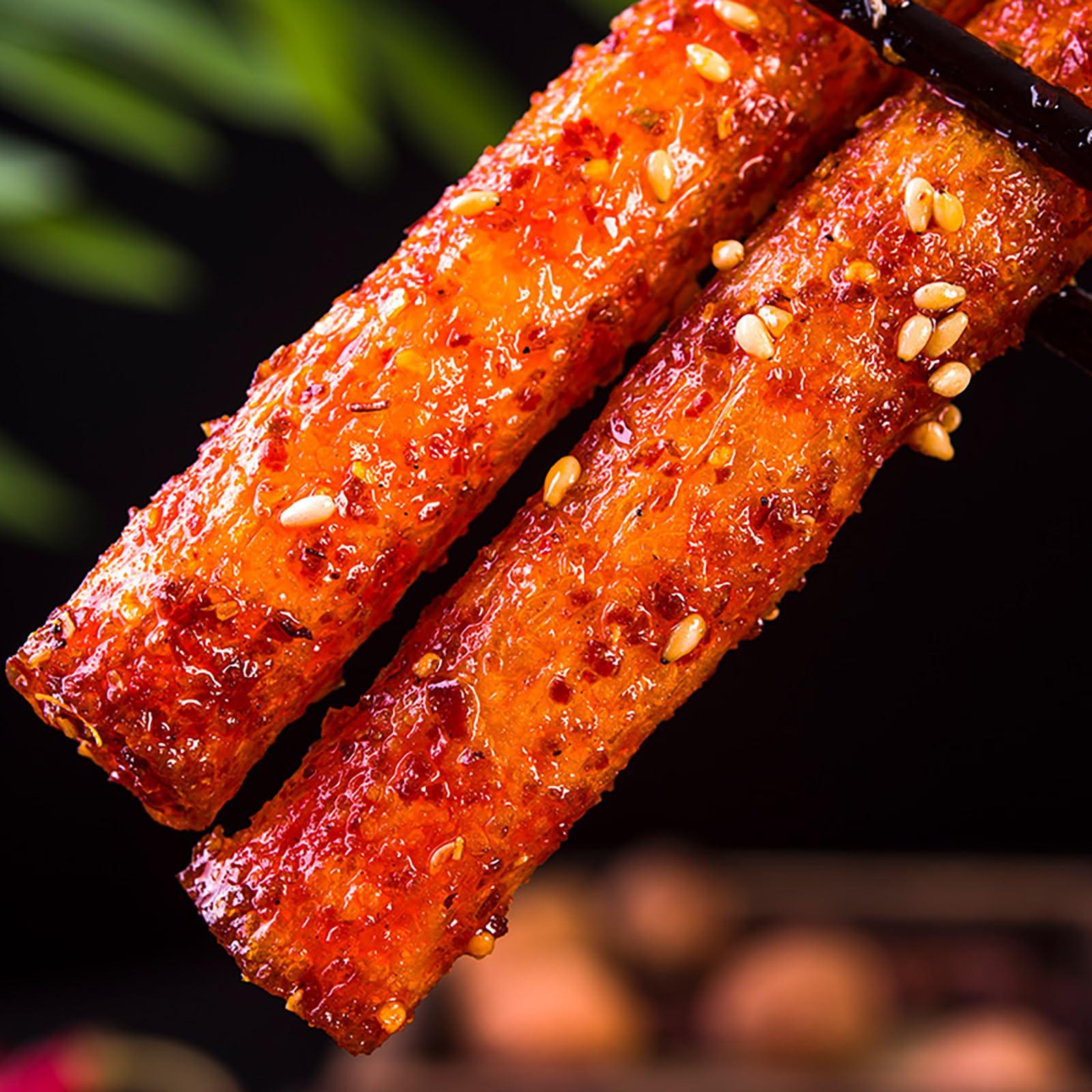 TXDYNLLK TXDYNLLK Latiao Spicy Strips 3 Packs Latiao Spicy Gluten Classic Chinese Special Snack Food, Vegan, , , 68g/2.39 Ounces per Pack (Pack of 3)