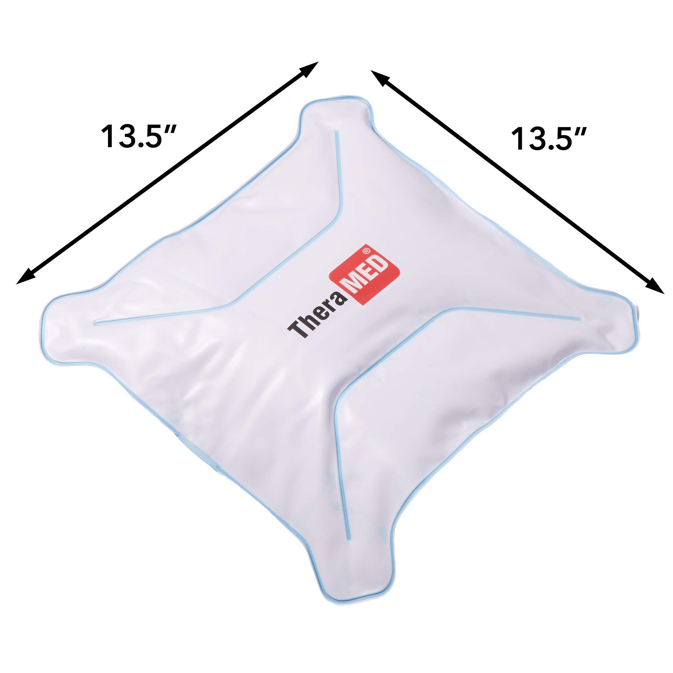 Theramed Thera-Med Reusable Ice Pack For Back Pain - Dual Temperature Cold Gel Pack - Upper Back and Lower Back Pain Relief Ice Pack, 13.5” x 13.x5”
