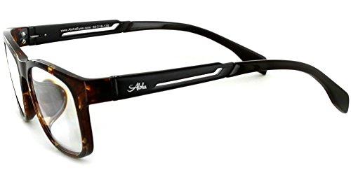 Aloha Eyewear Alumni RX06 Optical-Quality Reading Glasses with Aluminum Frames for Men (Tortoise +2.00)