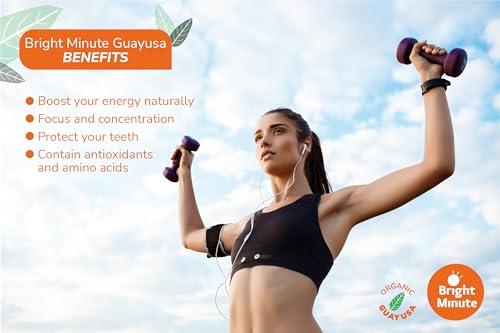 BRIGHT MINUTE Bright Minute Guayusa infusion 50 teabags | Coffee Alternative & Addition | 55mg of natural caffeine per small 1.5G (0.05OZ) bag, Calm and Wakeful Energy Boost!