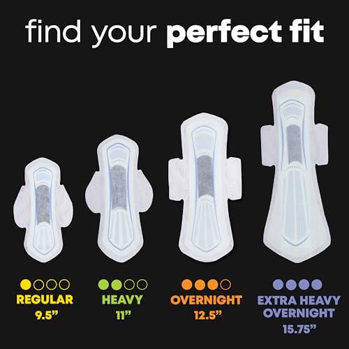 U by Kotex U by Kotex Balance Ultra Thin Overnight Pads with Wings, 78 Count (6 Packs of 13) (Packaging May Vary)