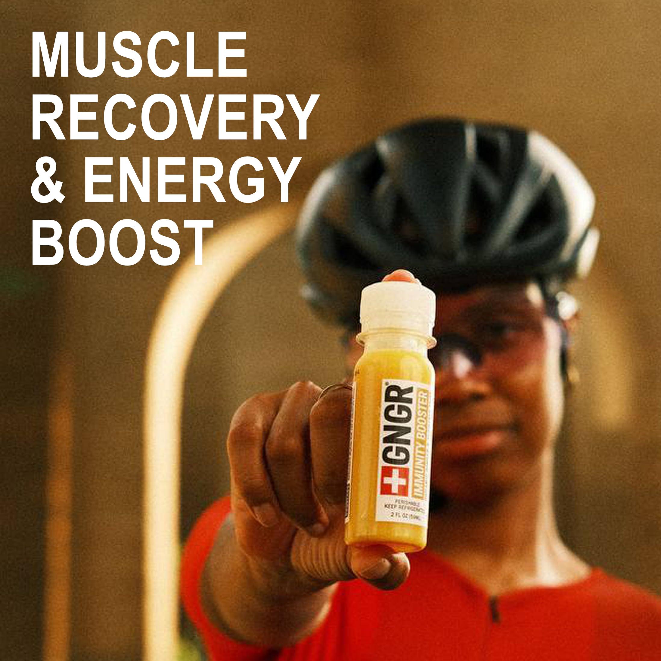 +GNGR +GNGR Vitamin D Immunity Booster Cold-Pressed Ginger Shot with Turmeric, Vitamin D3, Cayenne, Immunity Shot with Peruvian Ginger Juice, for All Natural Immune & Digestive Support (2 fl oz - 12 pack)