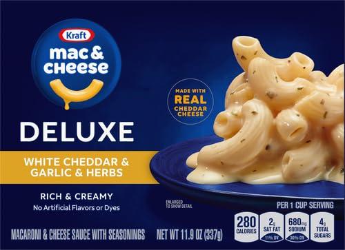 Kraft Kraft Deluxe White Cheddar & Garlic & Herbs Macaroni & Cheese Dinner (11.9 oz Box)