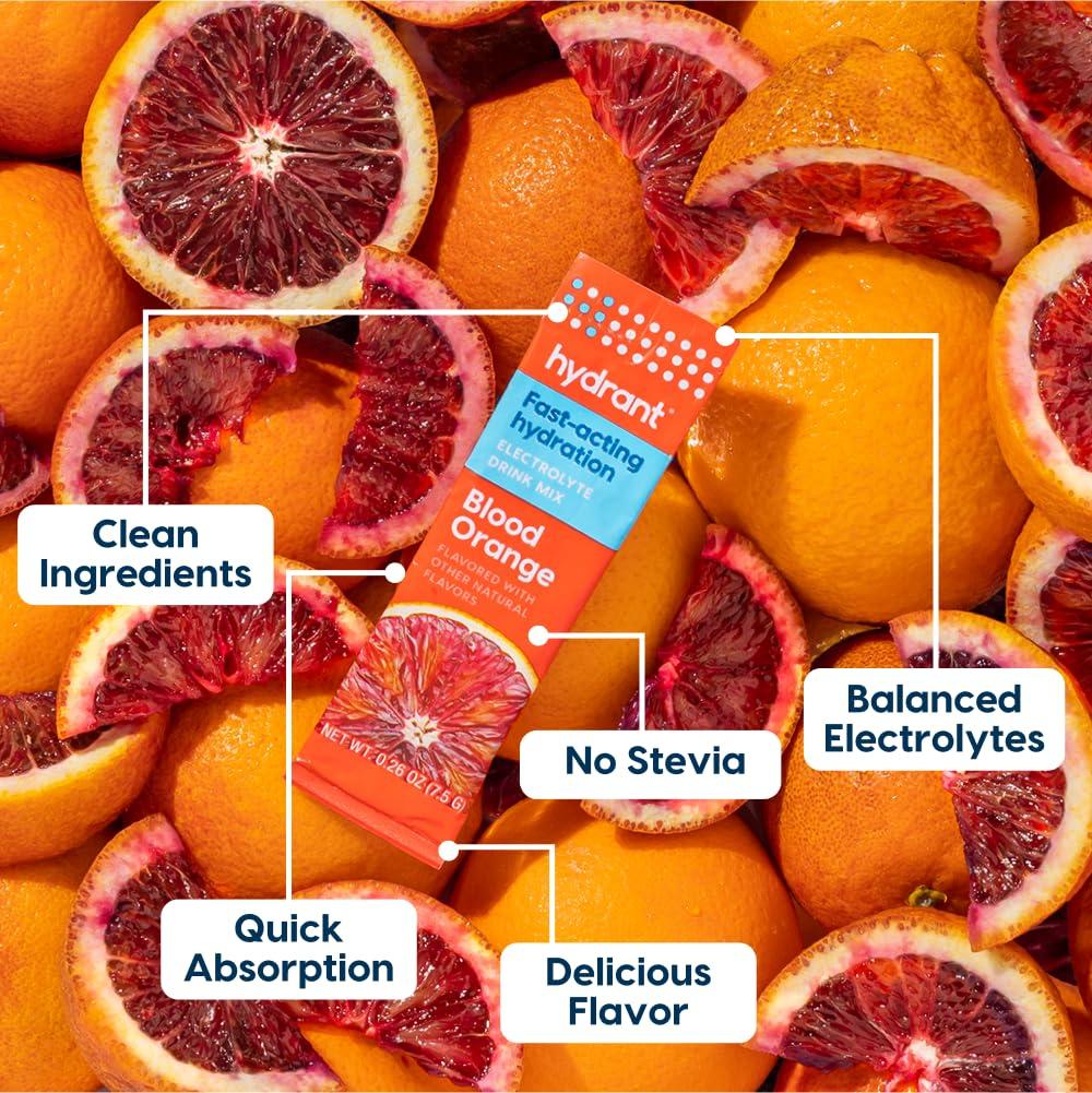 HYDRANT HYDRANT Blood Orange Rapid Hydration Drink Mix, 3.1 OZ