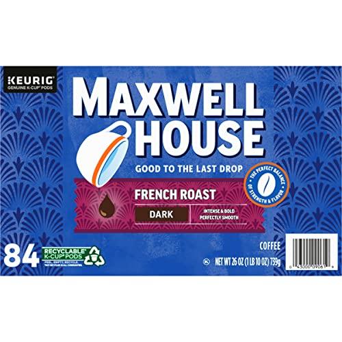 MAXWELL HOUSE Maxwell House French Roast Dark Roast K-Cup Coffee Pods (84 ct Box)