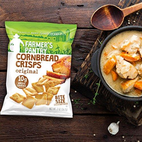 Farmer's Pantry Farmer's Pantry Bulk Pack Original Cornbread Crisps, Original, 2 Ounce (Pack of 24)