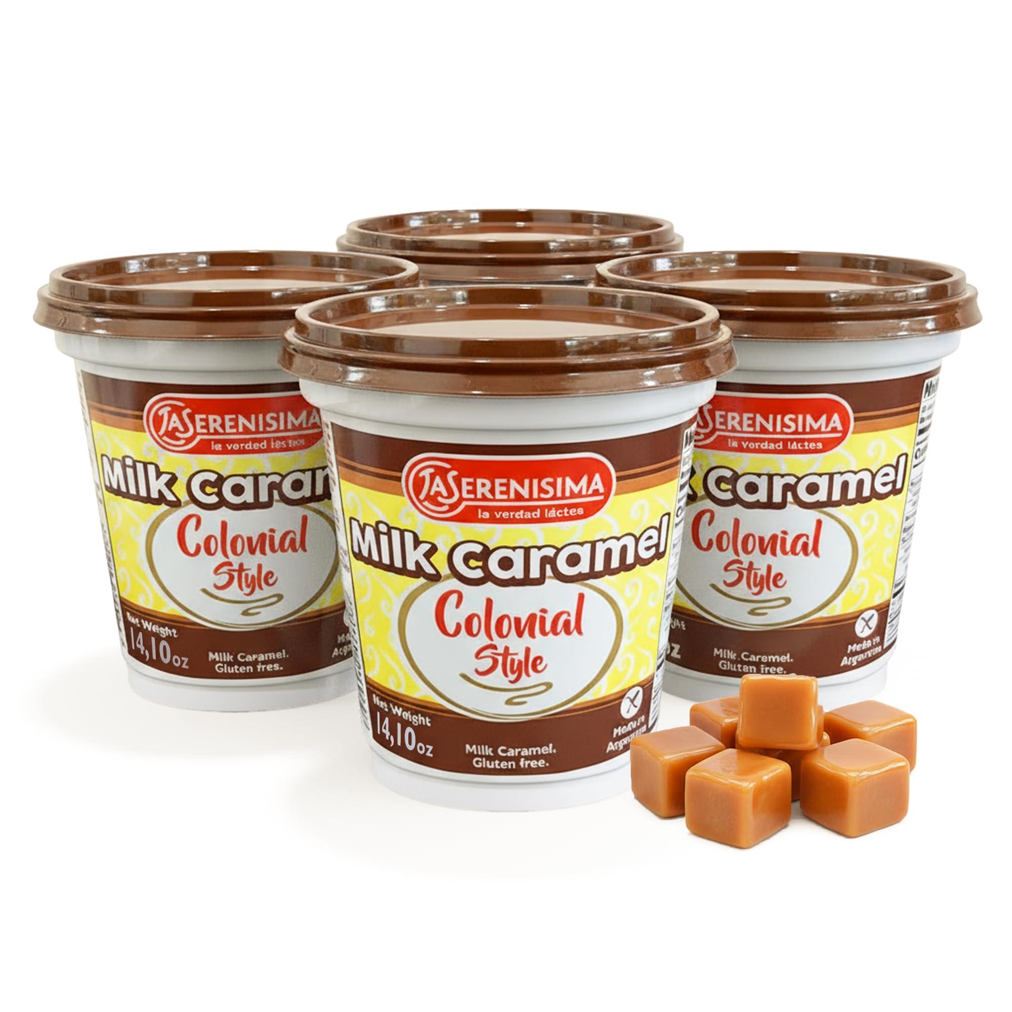 La Serenisima "4" La Serenisima "Dulce De Leche ," Milk Caramel", 400 G-14.10 Oz From Argentima