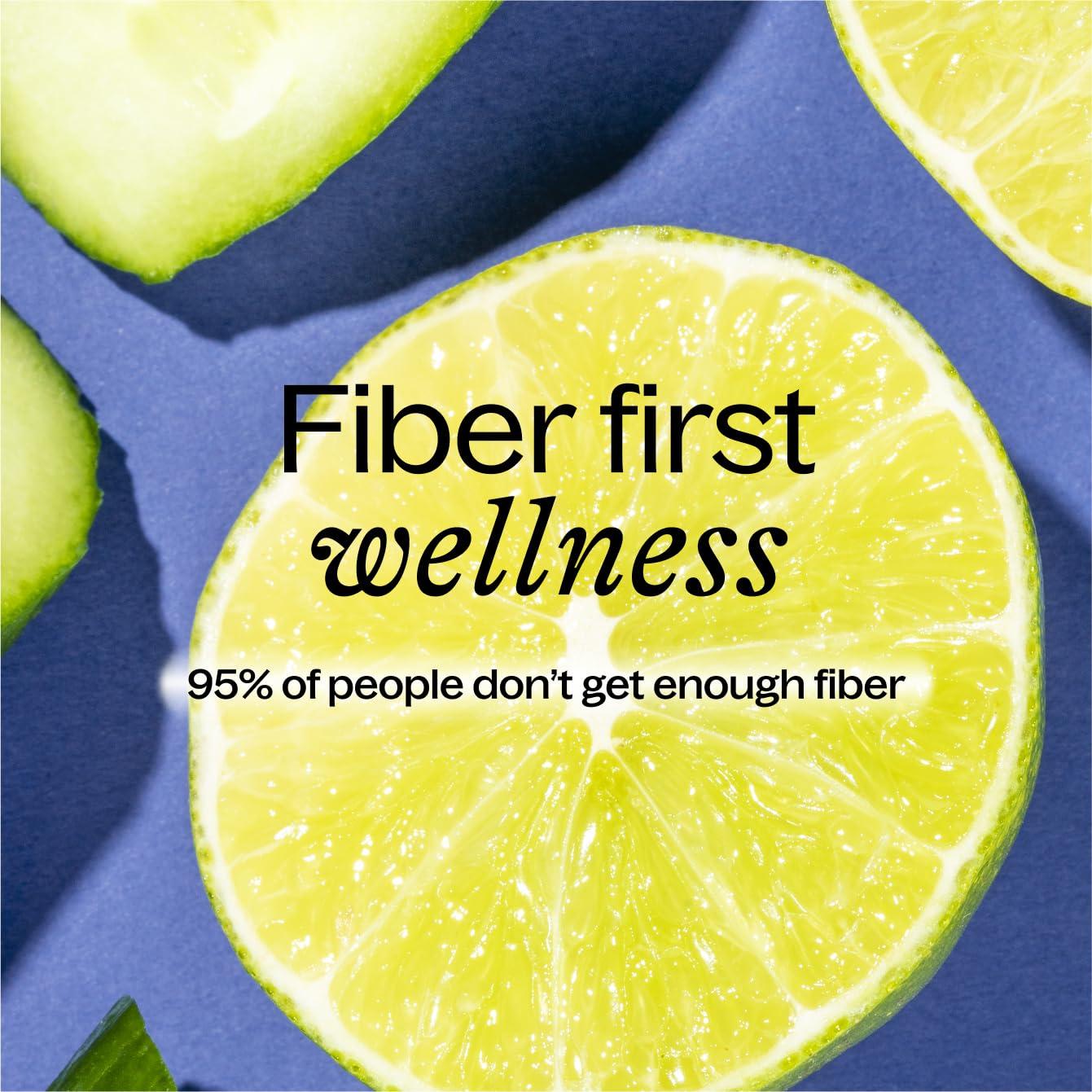 Belli Welli Belli Welli Daily Fiber Supplement with Added Collagen, Probiotics and Electrolytes | Supports Digestive Health and Regularity | Cucumber Lime Cooler | 16 Servings