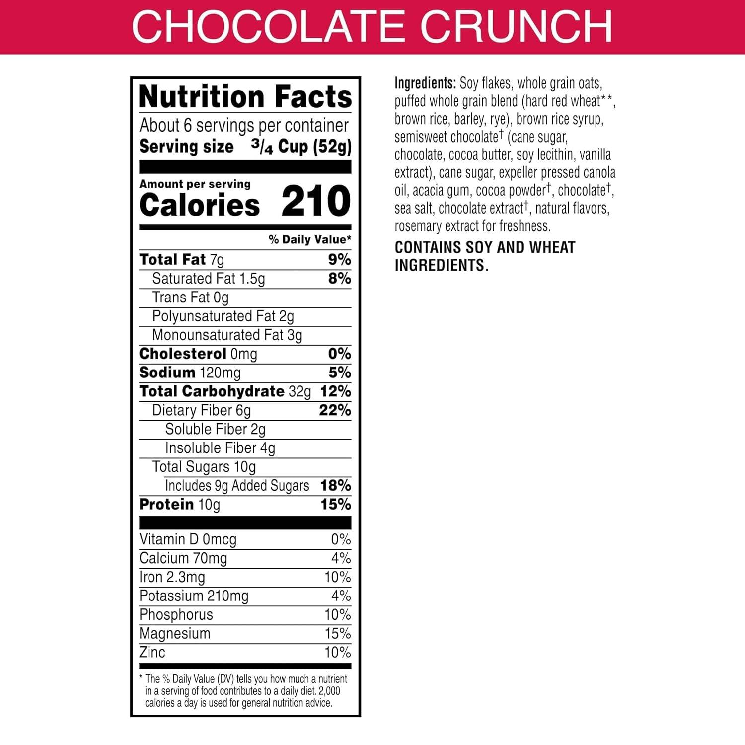 Generic Generic.Kashi.Go - Cold Breakfast Cereal - Vegan Protein - Chocolate Crunch - 12.2 Oz Box - Pack of 2