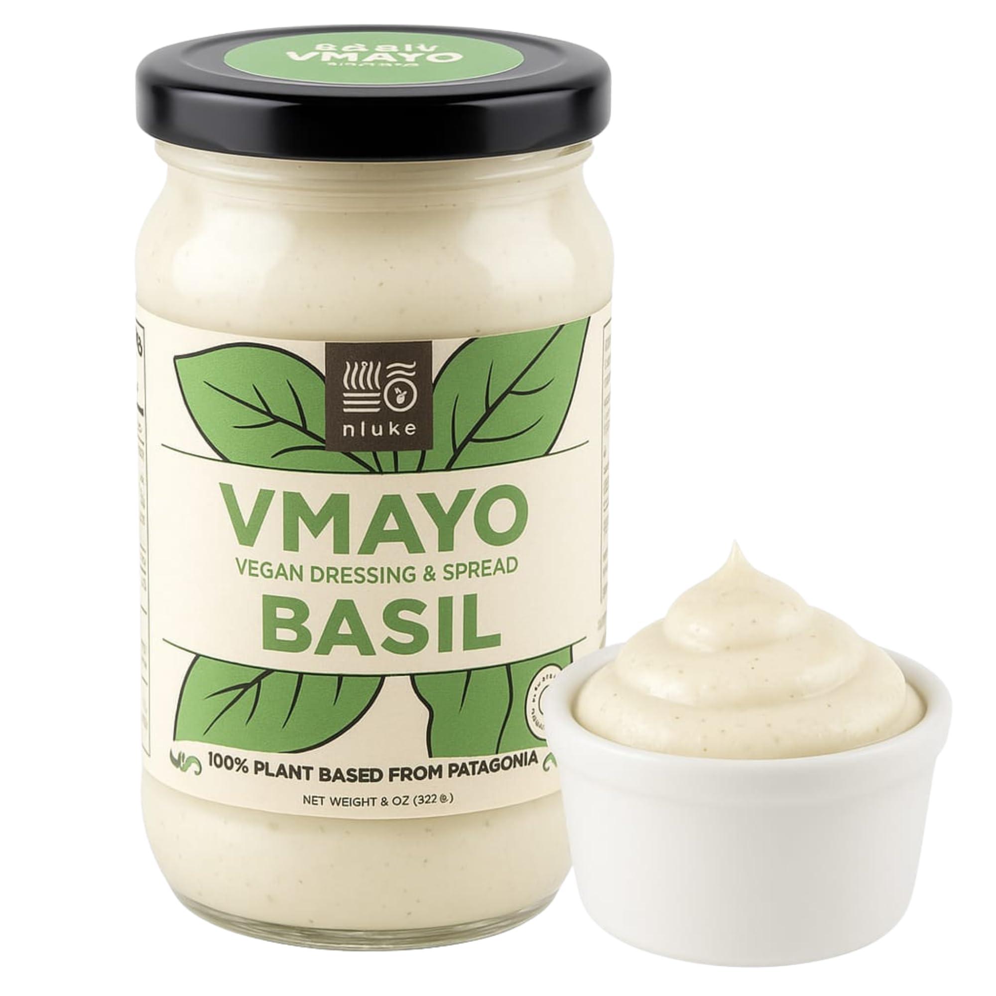 NIUKE NIUKE VMAYO Basil Vegan Mayo - Chickpea-Powered, Herbaceous & Creamy, 9.52 oz, 6 Pack