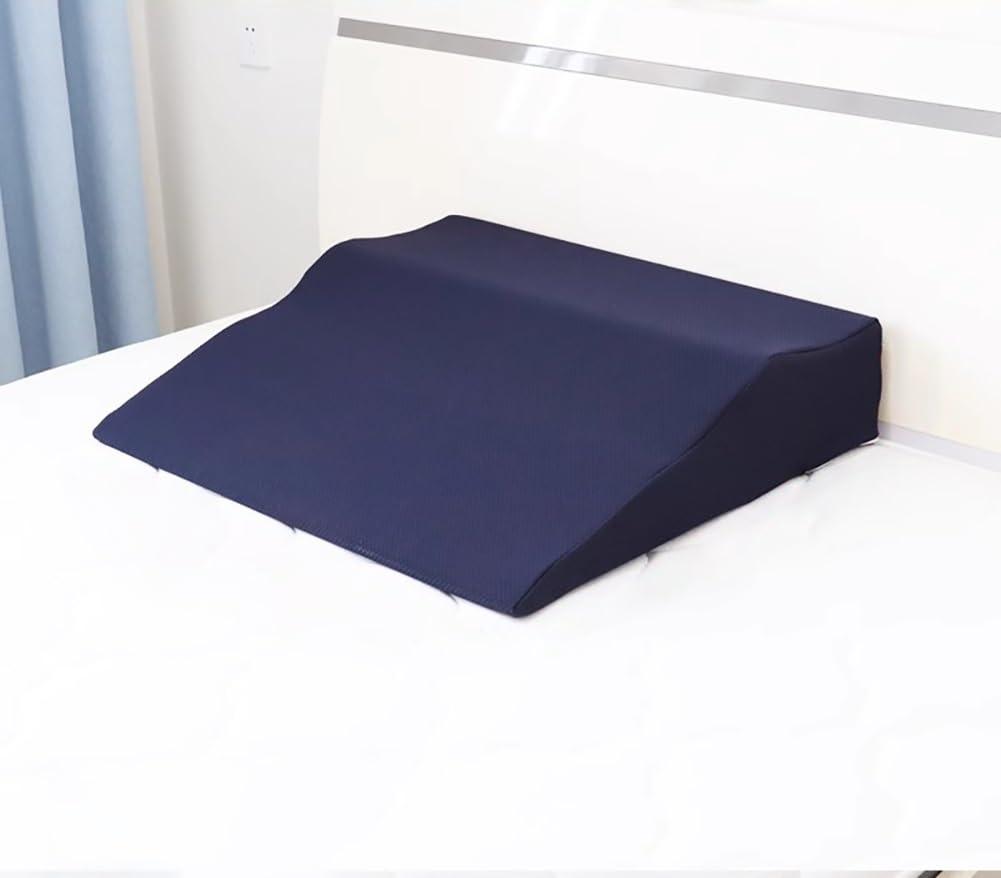 WAHHWF WAHHWF Wedge Pillow for Sleeping, Elderly/Adult/Pregnant Bed Wedge Pillow for Sleep/Acid Reflux/Post Shoulder Surgery/Heartburn/GERD/Snoring (Color : Blue, Size : 68x65x16cm/26.8x25.6x6in)