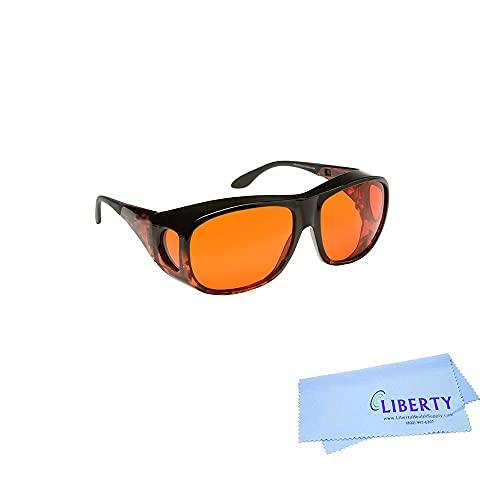 Eschenbach Optik Eschenbach Optik Solar Shield Sunglasses - Polycarbonate Sunglasses for Men and Women Orange Filtered UV Protection Sunglasses (Small)