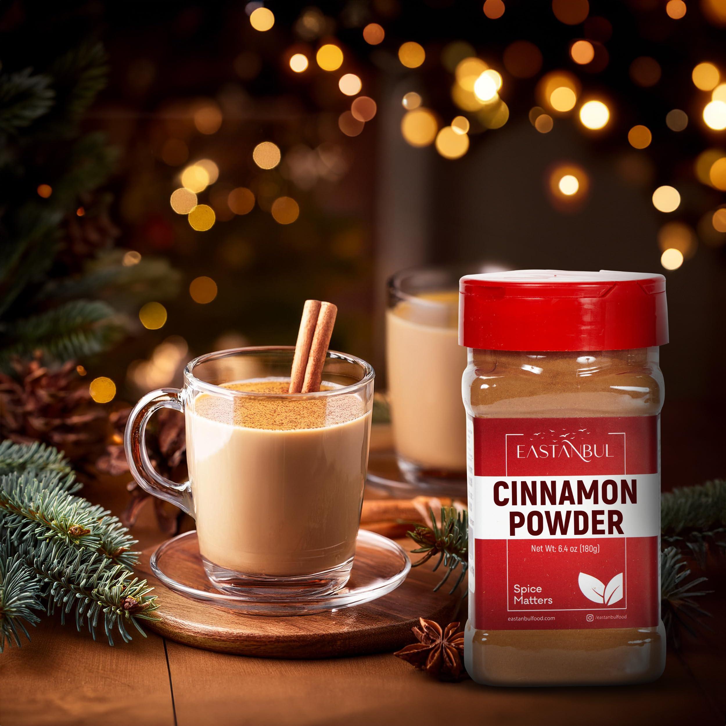 Eastanbul Eastanbul Cinnamon Powder, 6.4oz, Ground Cinnamon Powder AKA Canela en Polvo, Vietnamese - Saigon Spice, Cinamon, Perfect for Coffee, Rolls & All Culinary Applications, Natural, Vegan, Non-GMO