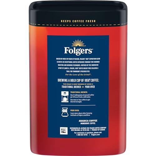 Folgers Folgers 1850 Expedition Blend Medium Roast Ground Coffee, 12 Ounce (Pack of 6)