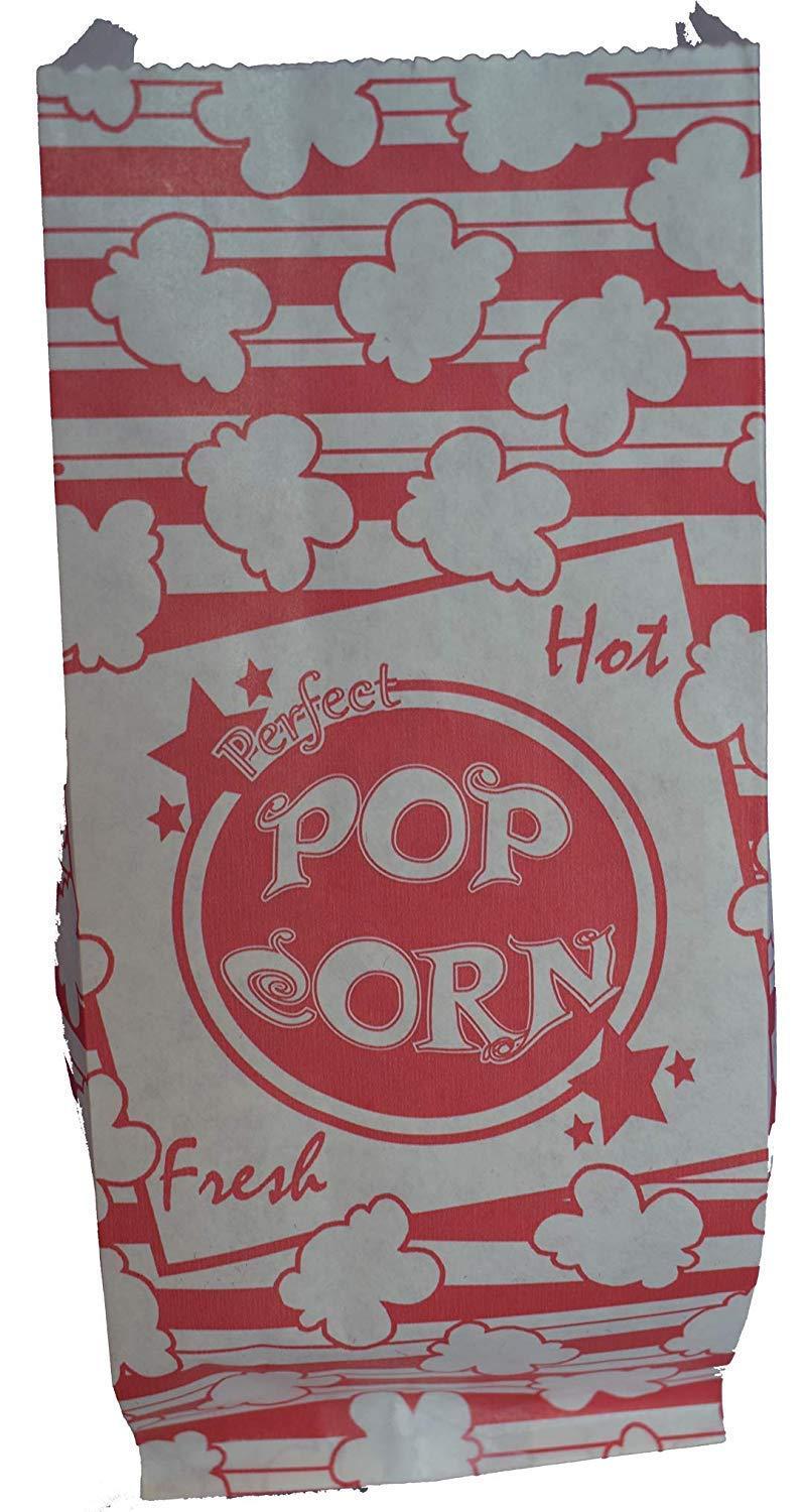 Perfectware Perfectware - Popcorn 8oz -4ct 8oz Popcorn Portion Packs- (Box of 4 Portion Packs) & Popcorn Bag 125ct (Pack of 1)
