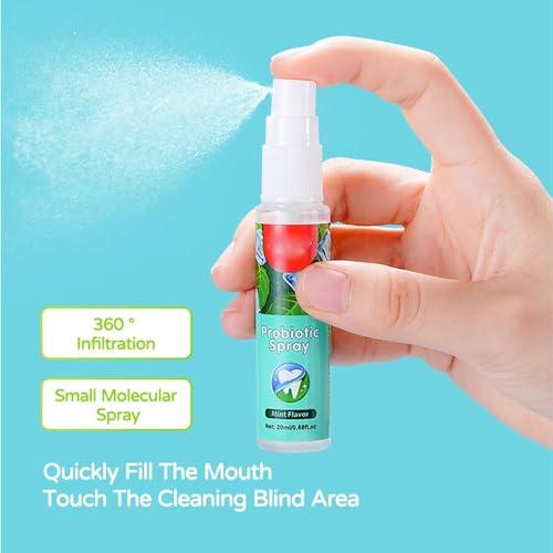 YUSHANCHENG Mouth Spray Oral Spray Bad Breath Treatment Relieve Dry Mouth Long Lasting Mint Freshener 20ml Pocket Size