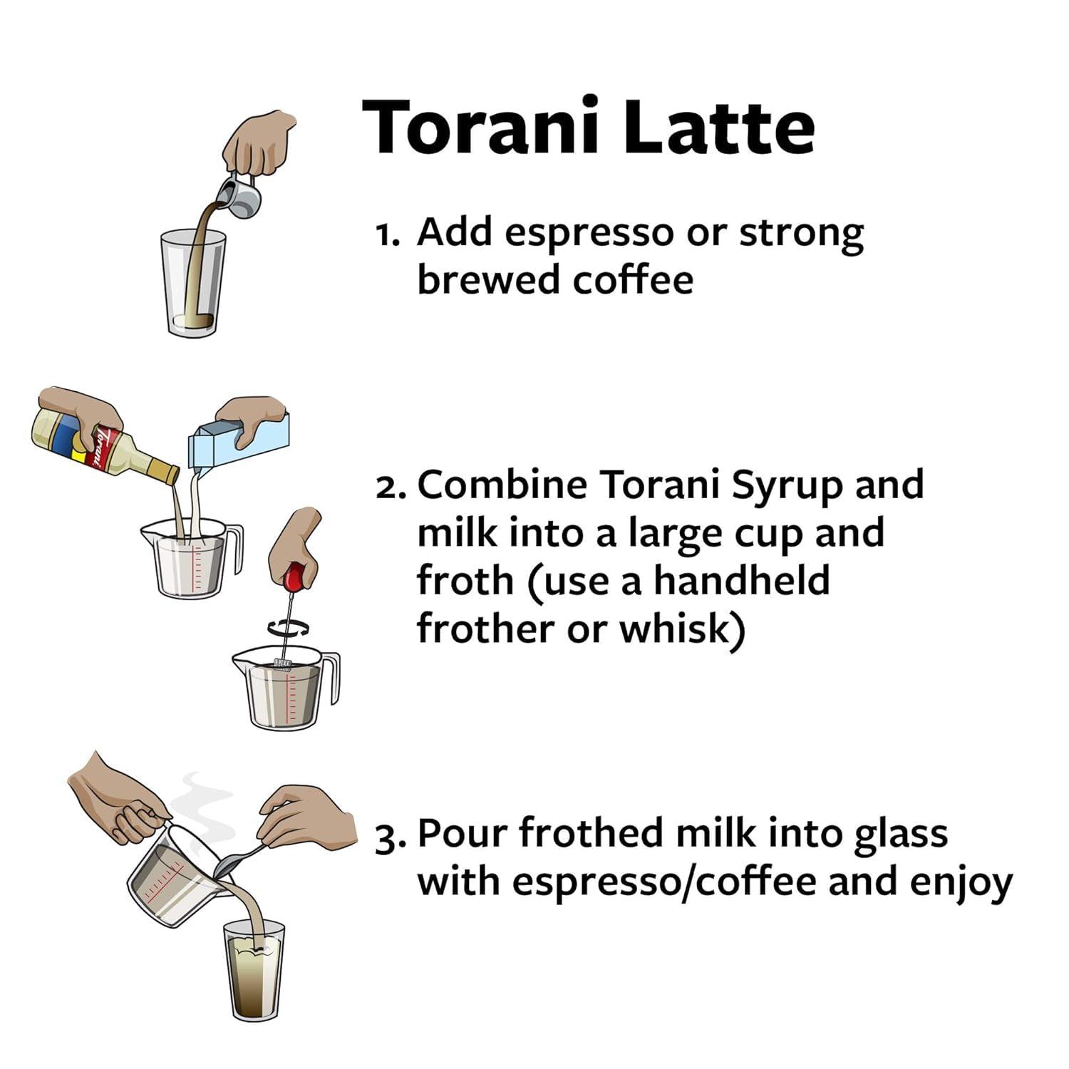 Torani Torani Syrup Variety Packs, Sugar Free Coffee Favorites, 25.4 fl oz Bottle (Pack of 4)