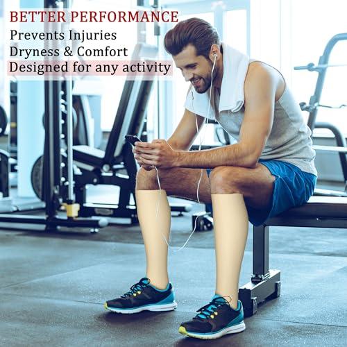 CHARMKING CHARMKING Compression Socks for Women & Men Circulation 8 Pairs 15-20 mmHg is BEST Graduated for Nurses, Support, Athletics, Cycling, Running, Flight Travel, Pregnancy Boost Performance(Multi 46,L/XL)