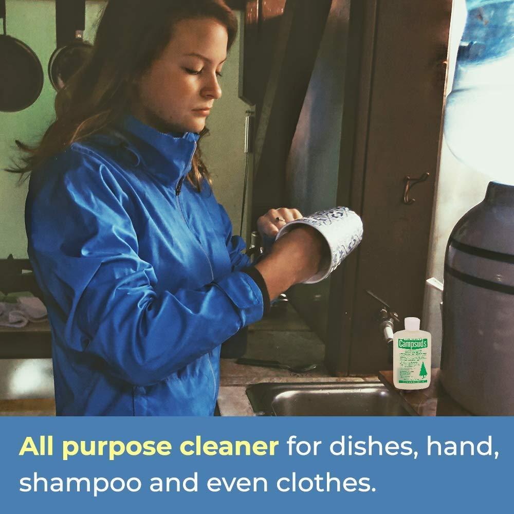 CONCENTRATED CAMPSUDS Sierra Dawn Campsuds with Citronella, Lavender, Peppermint Oil Deters Insects, Insect Deterrent, Outdoor Soap Biodegradable Environmentally Safe All Purpose Cleaner, Camping Hiking Backpacking Travel