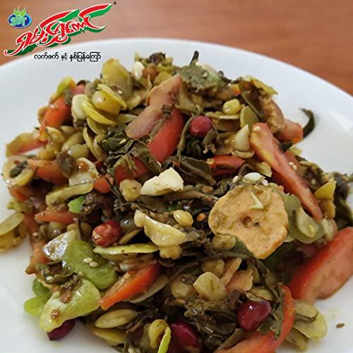 Shan Shwe Taung Myanmar Tea Leaf Salad Kit (Zayan Tea Leaf Dressing Non Spicy + Assorted Fried Bean) Laphet Thoke - 1.4 lb