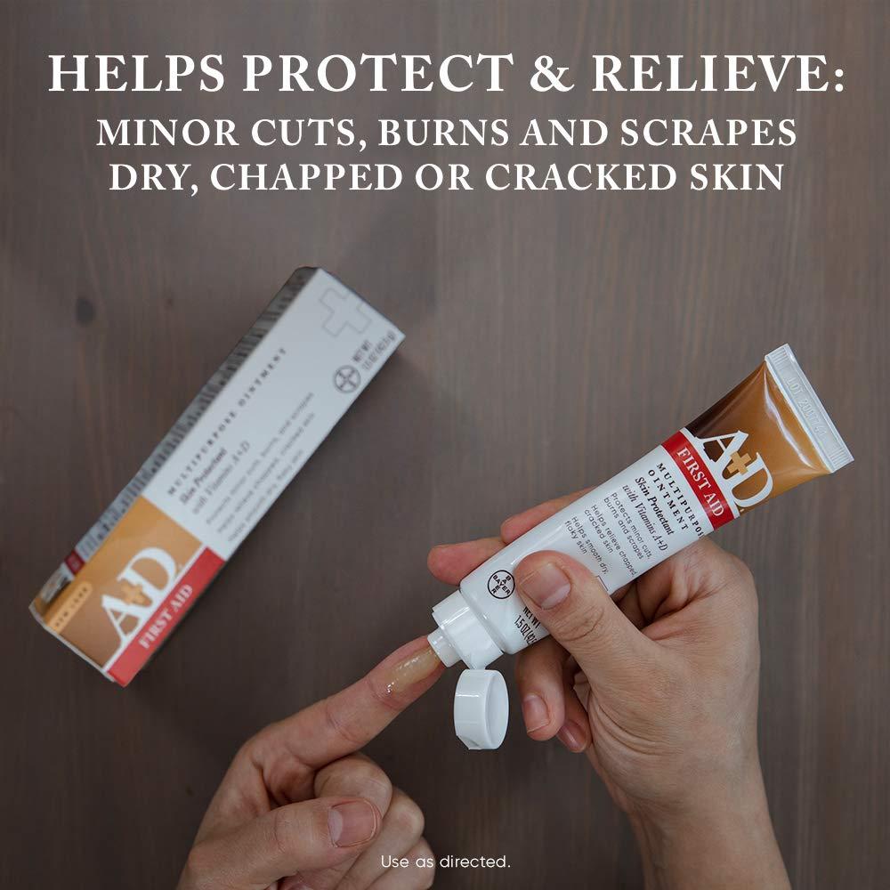 A+D A+D First Aid Ointment, Multipurpose Dry Skin Moisturizer and Skin Protectant, 1.5 Oz (Pack of 3)