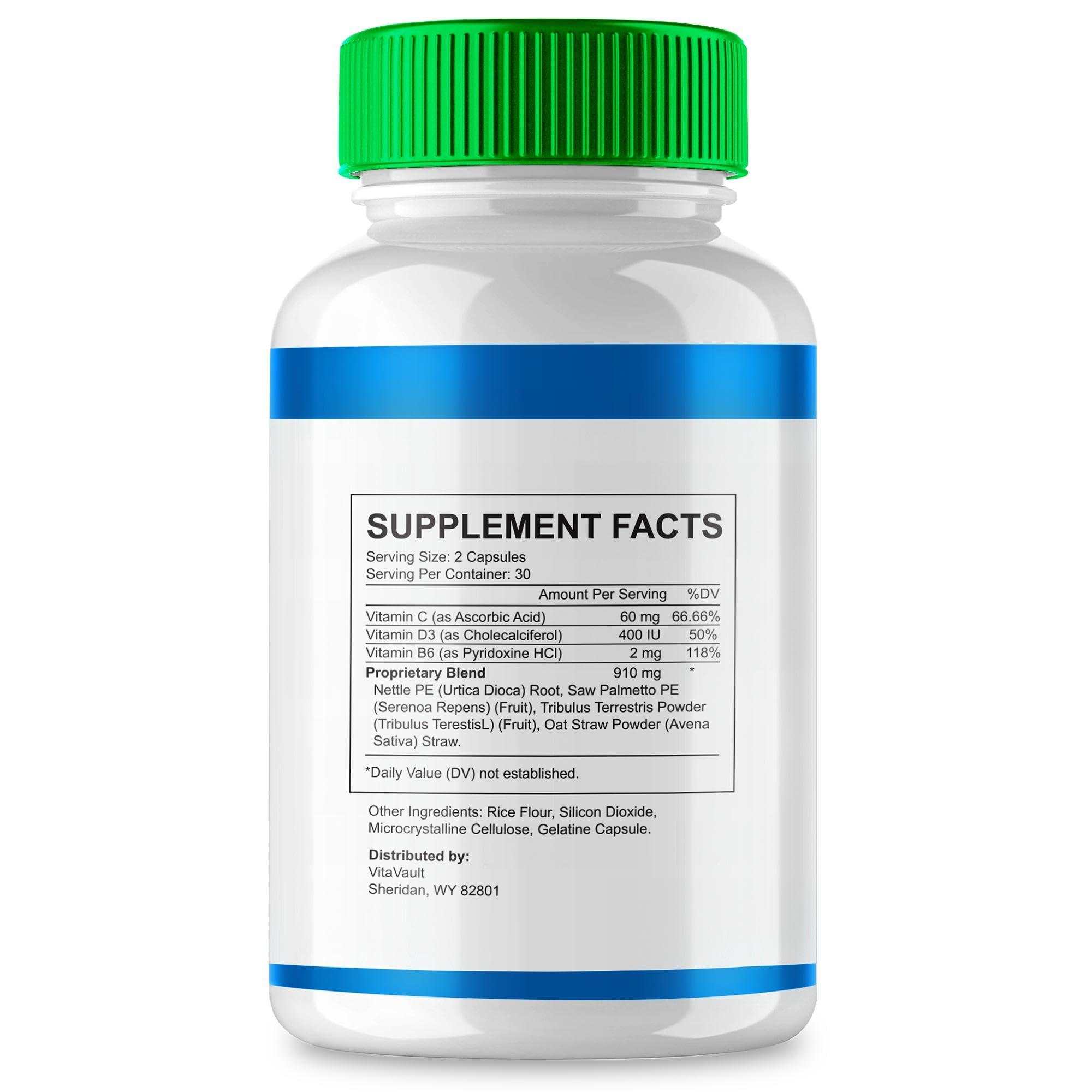 Vitavault (3 Pack) Prosta Stream Capsules for Prostate Support, Prostastream Dietary Supplement with Enhanced Formula for Men, 180 Capsules Total