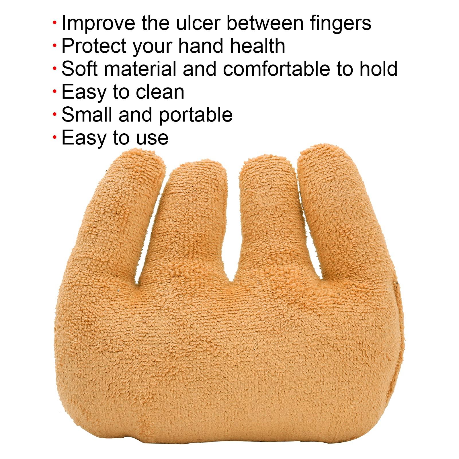 zjchao Palm Protector with Finger Contracture Cone with Finger Separator, Finger Separators Finger Splints Hand Contracture Cushion Palm Grips Finger Rehabilitation Training Device