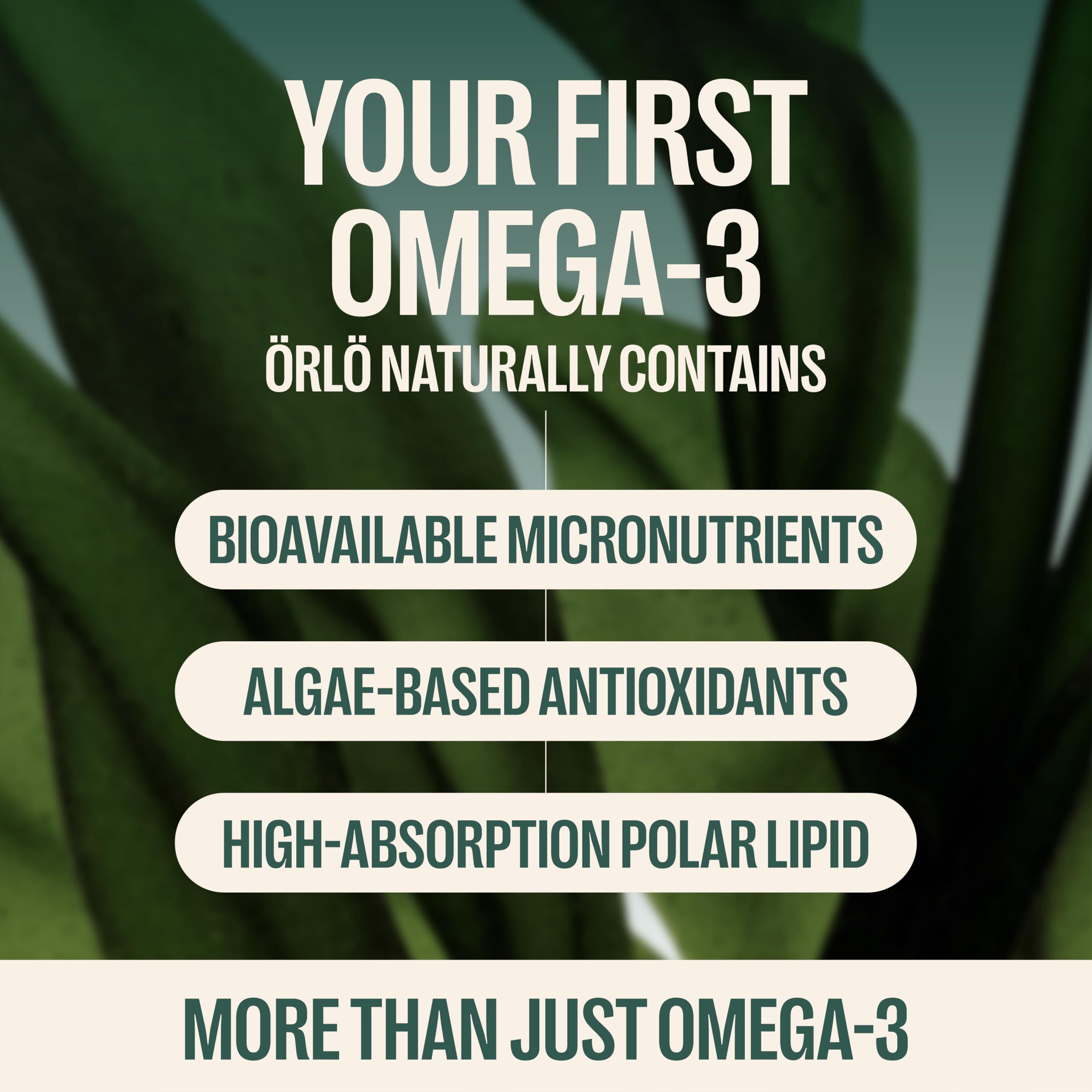 Orlo Orlo PRENATAL DHA - Prenatal DHA Omega 3 Supplement - Triple Strength Omega3s - Vegan DHA & EPA Algae Omega-3 Oil - Supports Brain Development During Pregnancy & Lactation (120 Mini Softgels)