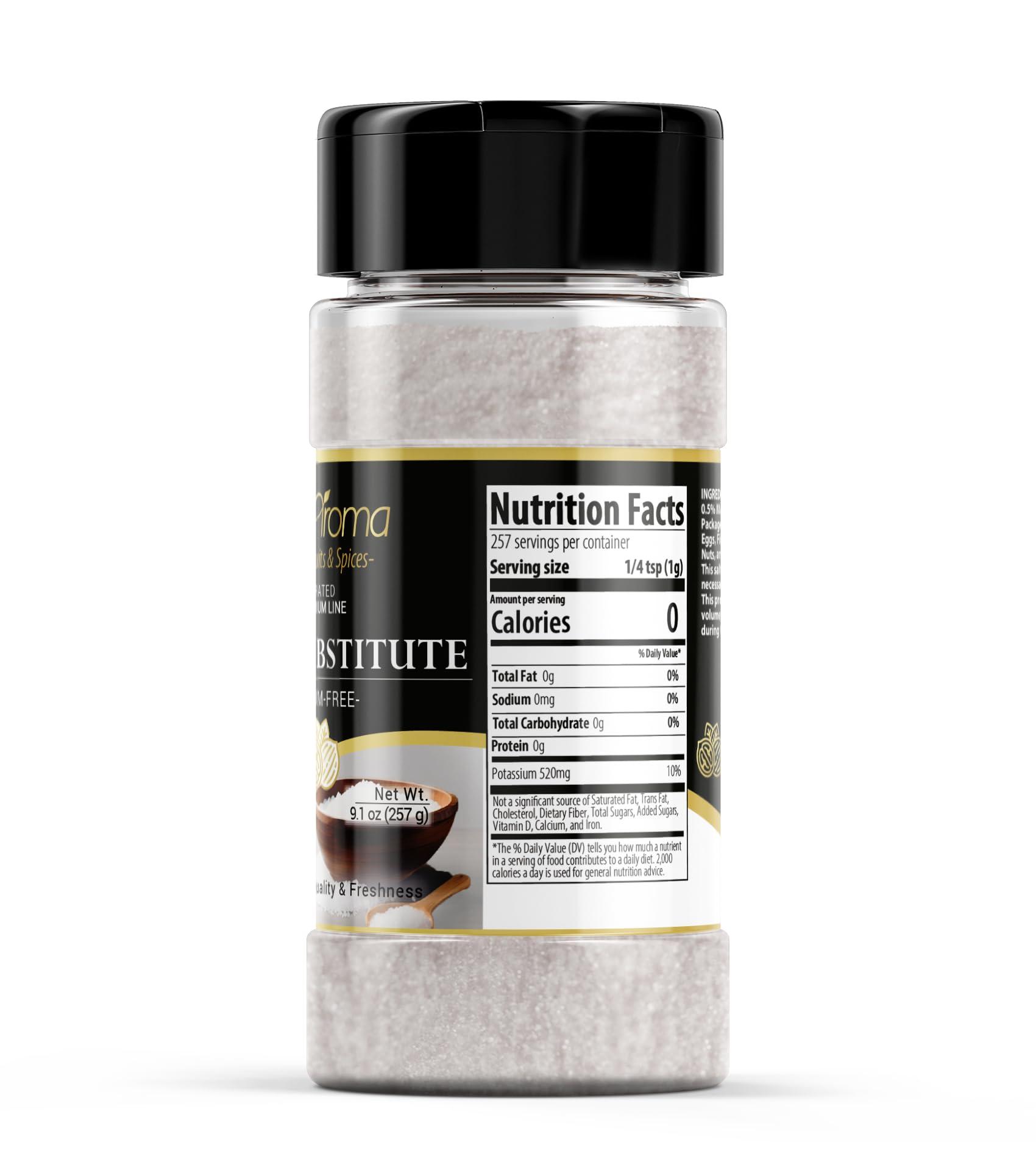 GranAroma GranAroma Sodium-Free Salt Substitute, 9.1 oz, Potassium Chloride, Salty Taste, Sodium-Free