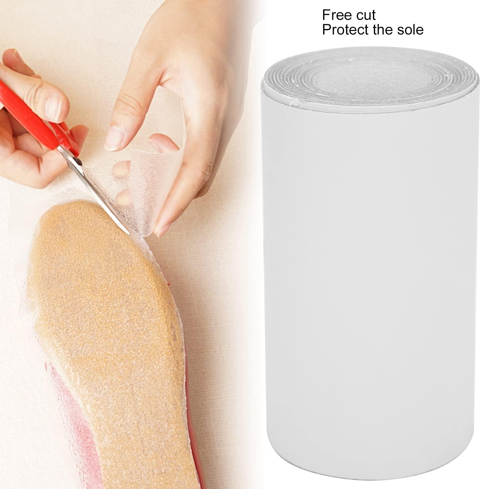 Wosune Shoes Sole Stickers, Sole Protector, Sole Protector for Sneakers Useful SelfAdhesive Sole Cover Protectors Transparency Fashionable for Any Shoes with Heels(1 Meter)