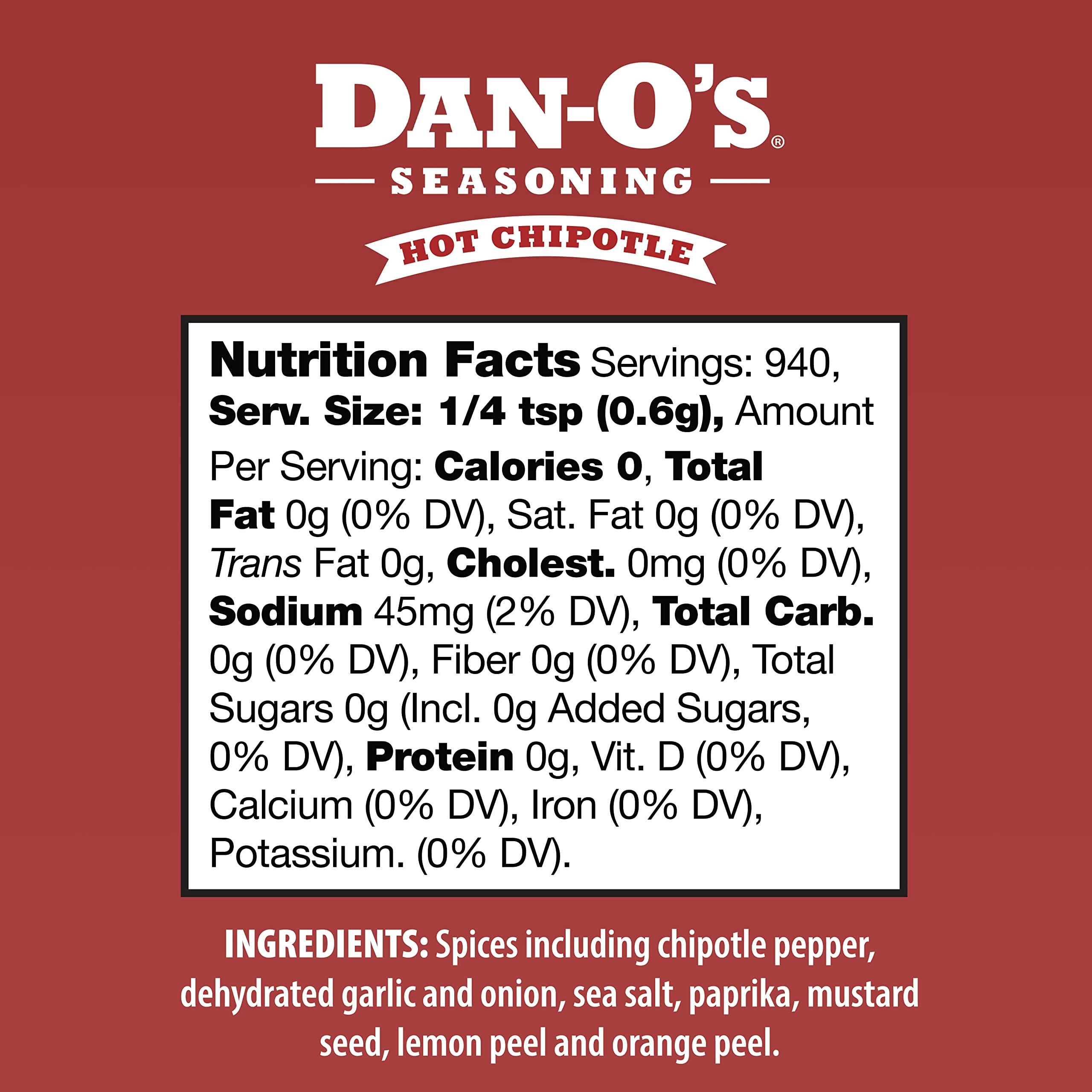 Dan-O's Dan-O's Seasoning Large 2 Bottle Combo | Spicy & Chipotle | 2 Pack (20 oz)