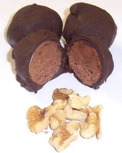 Scott's Cakes Scott's Cakes Dark Chocolate Covered Chocolate Walnut Fudge Truffles in a 8 oz. Pink Roses Box