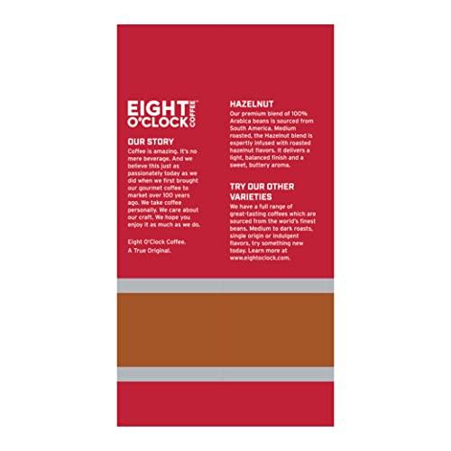 Eight O'Clock Coffee Eight O'Clock Coffee Hazelnut, Medium Roast, Whole Bean Coffee, 20 Ounce 100% Arabica, Kosher Certified