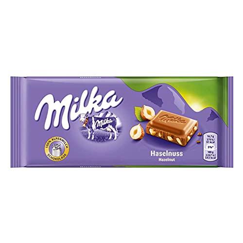 Milka World's Best Milka Chocolate - Whole Nuts, 10 Bars