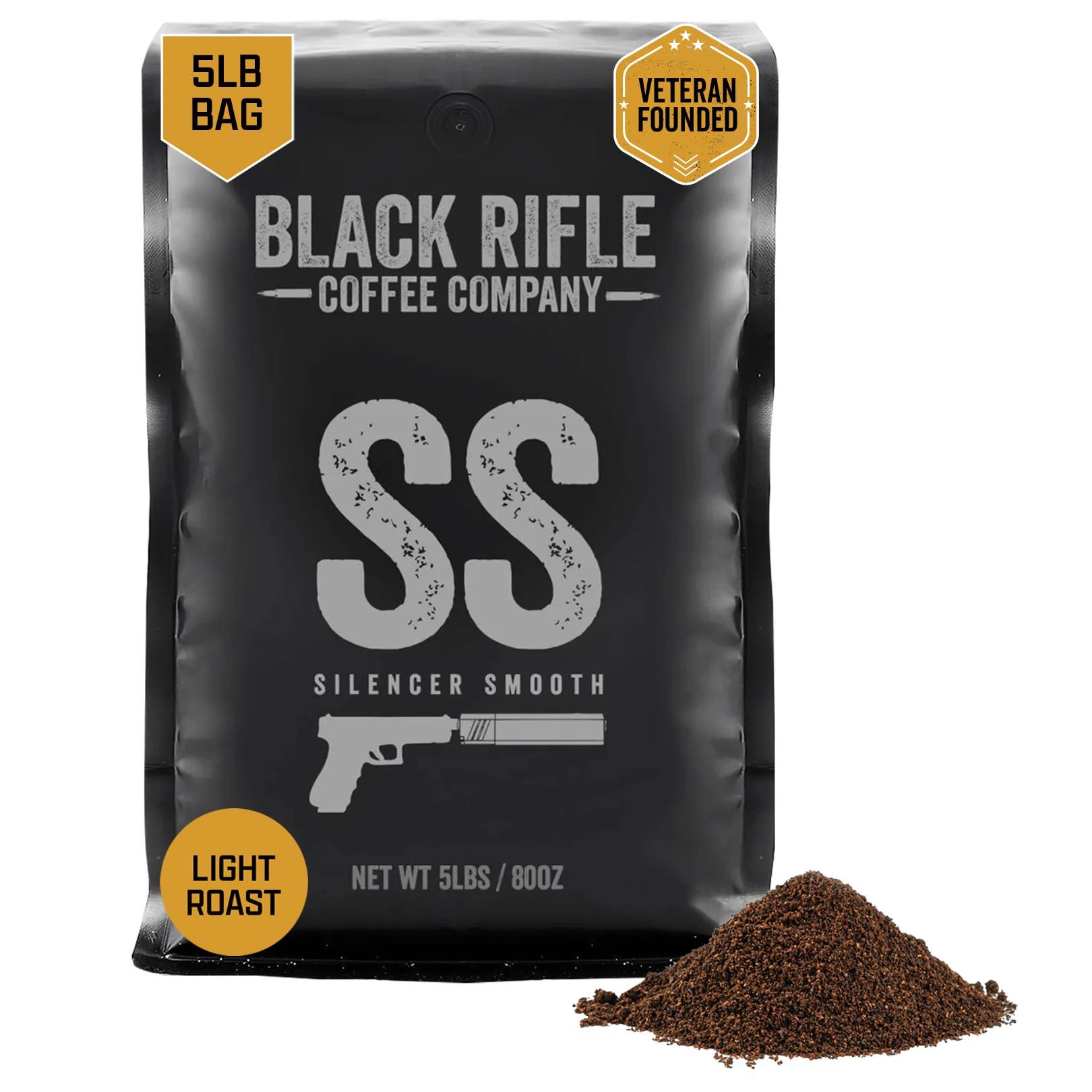 Black Rifle Coffee Company Black Rifle Coffee Company Silencer Smooth, Light Roast Ground Coffee, 5 lb Bag