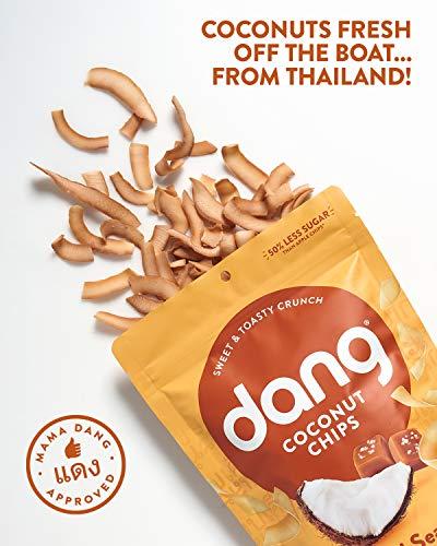 DANG Dang Toasted Coconut Chips | Caramel Sea Salt | 12 Pack | Vegan, Gluten Free, Non GMO, Healthy Snacks Made with Whole Foods | 3.17 Oz Resealable Bags