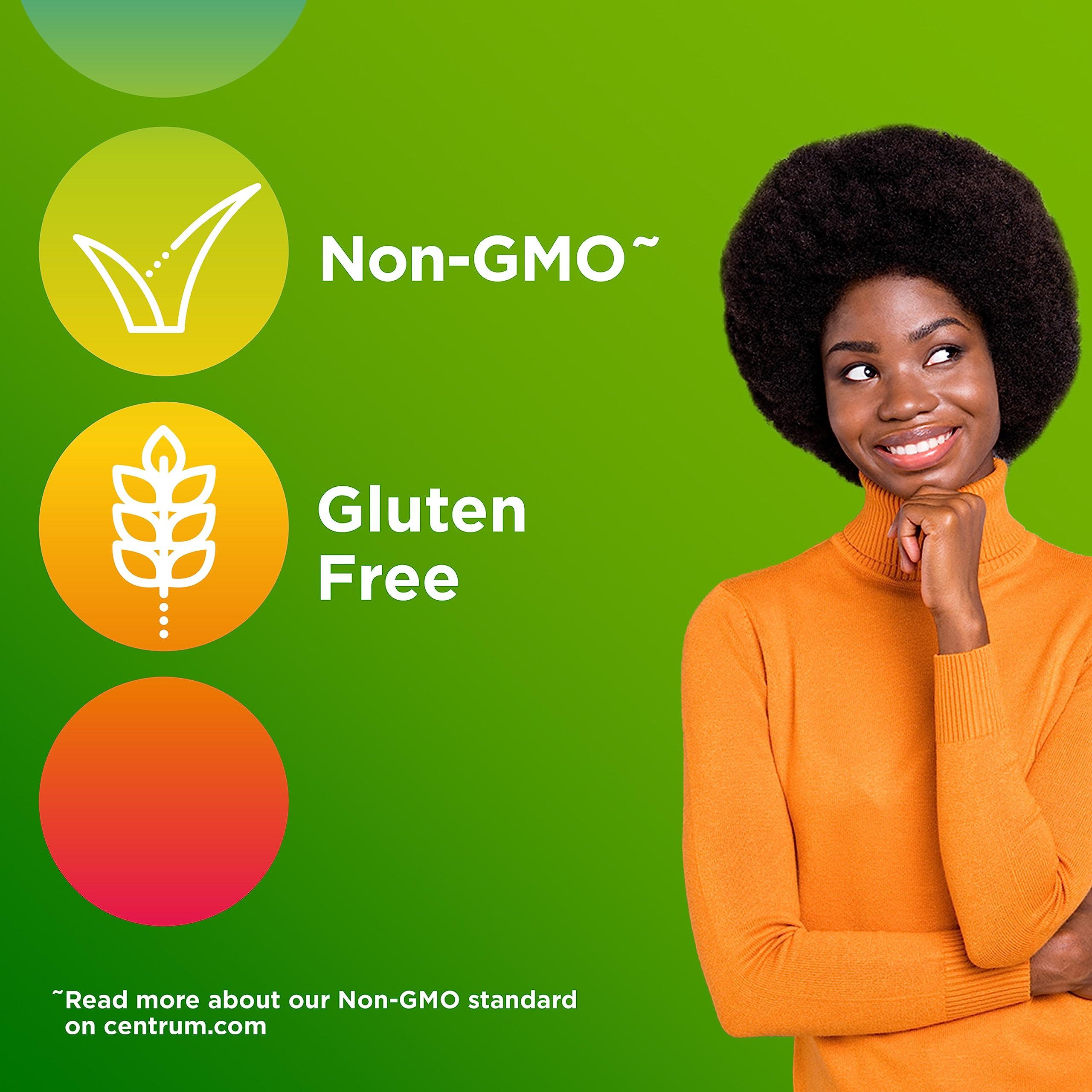 Centrum Centrum Adult Multivitamin/Multimineral Supplement with Antioxidants, Zinc, Vitamin D3 and B Vitamins, Gluten Free, Non-GMO Ingredients - 200 Count (Pack of 2)