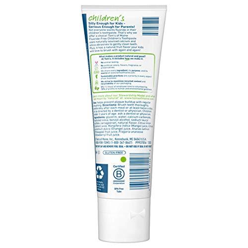 Tom's of Maine Tom's of Maine Natural Kid's Fluoride Free Toothpaste, Silly Strawberry, 5.1 oz. (back in original formula)