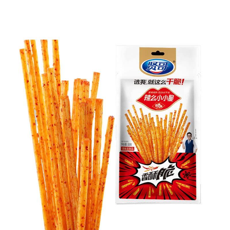 wa sai luo Instant Latiao Snacks,Spicy Strip Spicy Small Gluten,Classic Sweet hot&Spicy Flavor Chinese Snack Food,Ready to eat spicy snacks, Snack Gifts (small spicy stick,1bag)