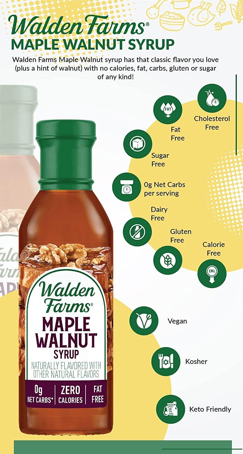 Walden Farms Walden Farms Syrup (12 Fl Oz (Pack of 3), Maple Walnut)