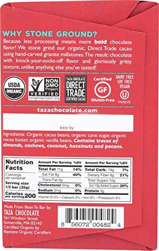Taza Chocolate TAZA CHOCOLATES Organic Dark Chocolate Bar 70%, 2.5 OZ