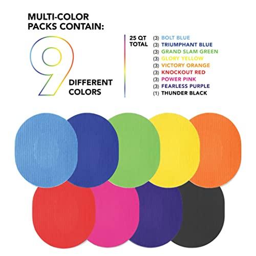 RightCare RightCare CGM Adhesive Patch, Universal (25-Pack), Covered Oval, Multicolor Assortment, Bag of 25, Made with Synthetic PRO Extreme KT Tape