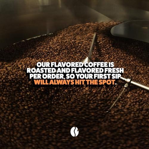 Fresh Roasted Coffee Fresh Roasted Coffee, Hawaiian Macadamia Nut Flavored Coffee, 12 oz, Medium Roast, Kosher, Ground