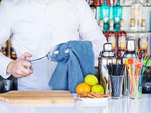 Utopia Towels Utopia Towels - Kitchen Bar Mops Towel, Pack of 12 Towels - 16 x 19 Inches, 100% Cotton Ring Spun, Super Absorbent Bar Towels, Multi-Purpose Cleaning Towels for Home and Kitchen Bars