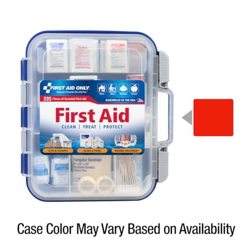 First Aid Only First Aid Only 91247 OSHA-Compliant First Aid Kit, All-Purpose 100-Person Emergency First Aid Kit for Business, Worksite, Home, and Car, 335 Pieces