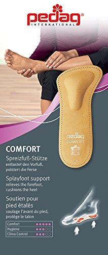pedag pedag Comfort Leather 3/4 Inserts for Whole Foot Support, Handmade in Germany, Men and Women's Dress Shoes, Flats, Ballet Flats, Sandals, Real Leather, Tan, 1 Pair, US M 11 / EU 44