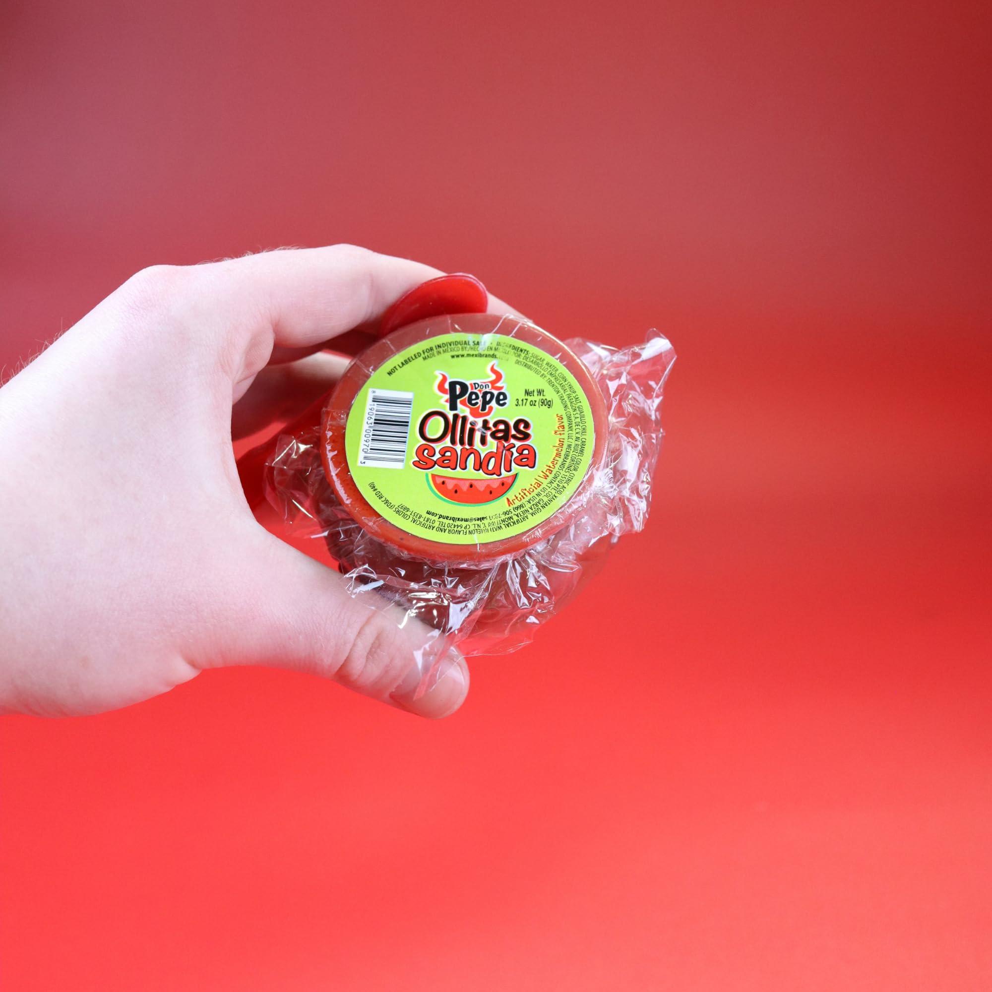 Needzo Spicy Watermelon Flavored Mexican Candy, Soft Liquid Sweets with Spoons, 3.17 Ounces (Pack of 3) (Spicy Watermelon)